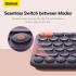 Baseus K01B Wireless Tri-Mode Keyboard (Bluetooth 5.0 & Wireless 2.4G) | Silent English Layout Keyboards - Grey